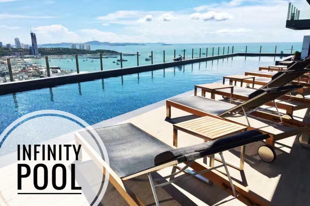 パッタヤーThe Base Highfl Seaviewアパートメント エクステリア 写真